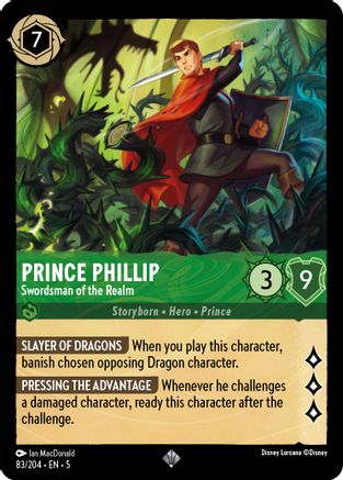 Prince Phillip (Swordsman of the Realm) - 83/204 - Super Rare (Foil)
