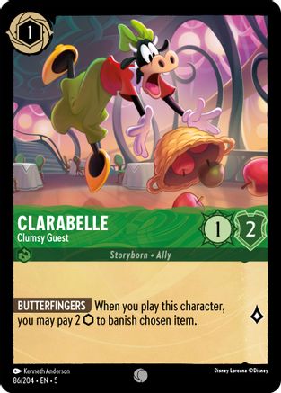 Clarabelle (Clumsy Guest) - 86/204 - Common (Foil)