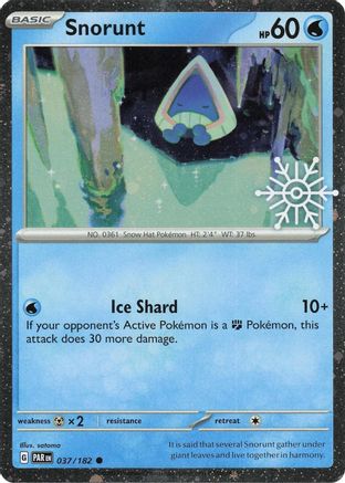 Snorunt (Holiday Calendar) 037/182  - Holofoil Miscellaneous Cards & Products - Common