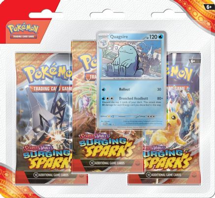 Surging Sparks 3 Pack Blisters [Quagsire]