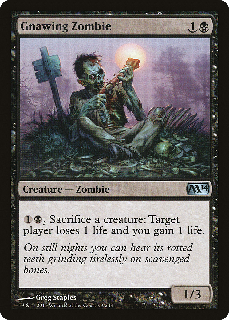 Gnawing Zombie (M14-099)  Foil
