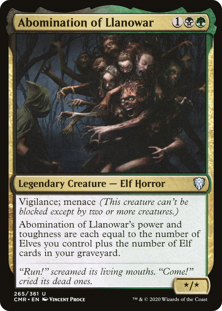 Abomination of Llanowar (CMR-265)  Foil