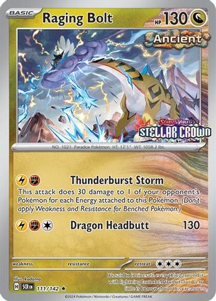 Raging Bolt (Cosmo Holo) (Best Buy) 111  - Holofoil Miscellaneous Cards & Products - Rare