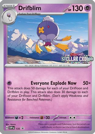 Drifblim 135 - Holofoil - Promo