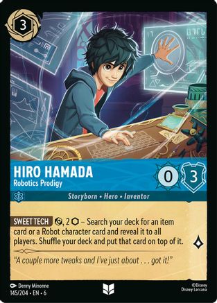 Hiro Hamada (Robotics Prodigy) - 145/204 - Uncommon