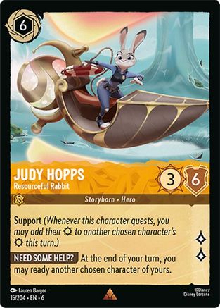 Judy Hopps (Resourceful Rabbit) - 15/204 - Rare (Foil)