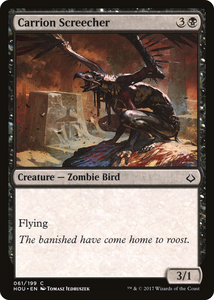 Carrion Screecher (HOU-061)  Foil
