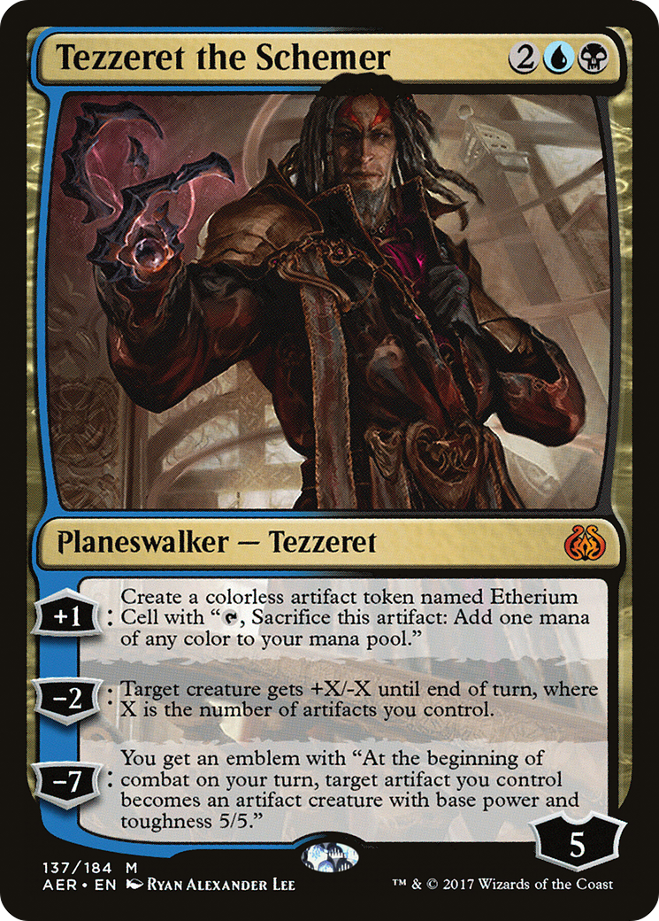 Tezzeret the Schemer (AER-137)  Foil