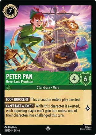 Peter Pan (Never Land Prankster) - 85/204 - Super Rare (Foil)