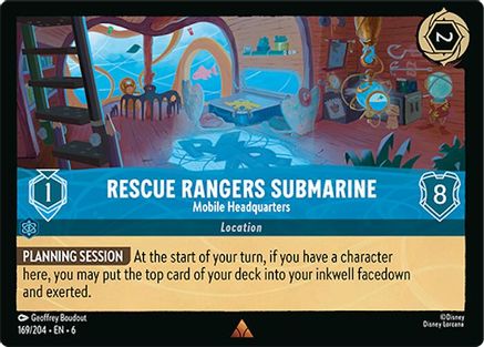 Rescue Rangers Submarine (Mobile Headquarters) - 169/204 - Rare