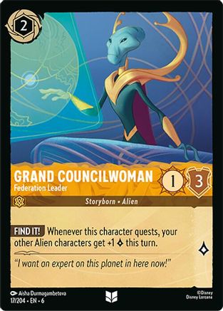 Grand Councilwoman (Federation Leader) - 17/204 - Uncommon (Foil)