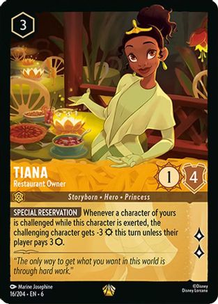 Tiana (Restaurant Owner) - 16/204 - Legendary (Foil)