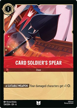 Card Soldier's Spear - 134/204 - Uncommon (Foil)