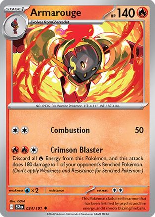 Armarouge 034/191  SV08 Surging Sparks - Uncommon