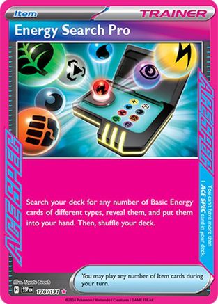 Energy Search Pro 176/191  - Holofoil SV08 Surging Sparks - ACE SPEC Rare