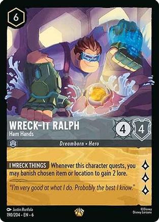 Wreck-It Ralph (Ham Hands) - 190/204 - Legendary (Foil)