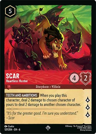 Scar (Heartless Hunter) - 127/204 - Super Rare
