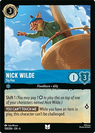 Nick Wilde (Sly Fox) - 150/204 - Uncommon (Foil)