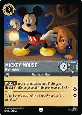 Mickey Mouse (Night Watch) - 187/204 - Uncommon