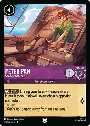 Peter Pan (Shadow Catcher) - 58/204 - Uncommon (Foil)