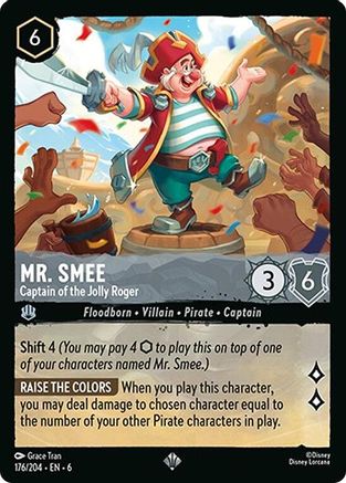 Mr. Smee (Captain of the Jolly Roger) - 176/204 - Super Rare (Foil)