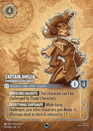 Captain Amelia (Commander of the Legacy) - 221/204 - Enchanted