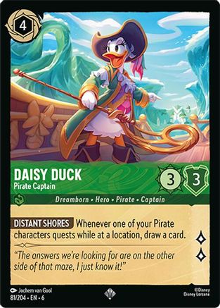 Daisy Duck (Pirate Captain) - 81/204 - Super Rare