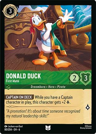 Donald Duck (First Mate) - 80/204 - Uncommon