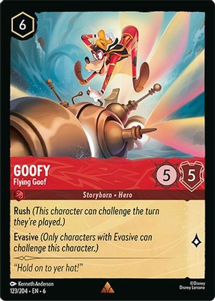 Goofy (Flying Goof) - 123/204 - Rare