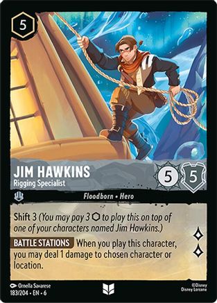 Jim Hawkins (Rigging Specialist) - 183/204 - Uncommon (Foil)