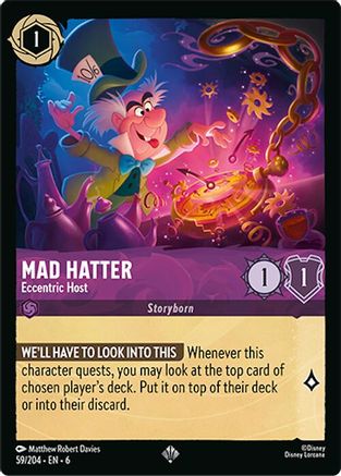 Mad Hatter (Eccentric Host) - 59/204 - Super Rare (Foil)