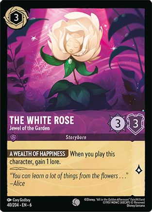 The White Rose (Jewel of the Garden) - 40/204 - Common (Foil)