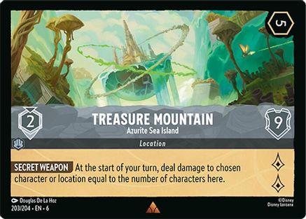 Treasure Mountain (Azurite Sea Island) - 203/204 - Rare