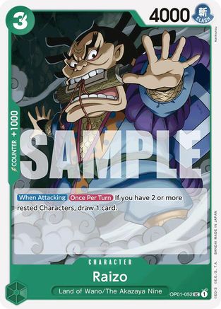 Raizo (Reprint) - OP01-052 - Uncommon
