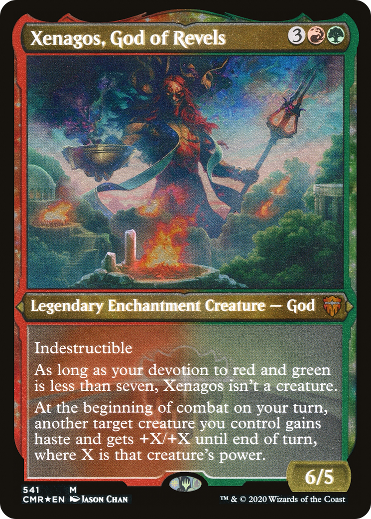 Xenagos, God of Revels (Foil Etched) (CMR-541)  Foil