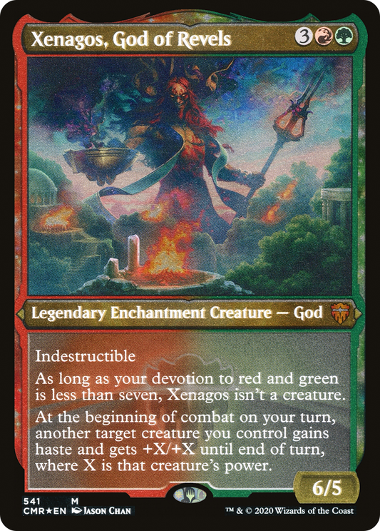 Xenagos, God of Revels (Foil Etched) (CMR-541)  Foil