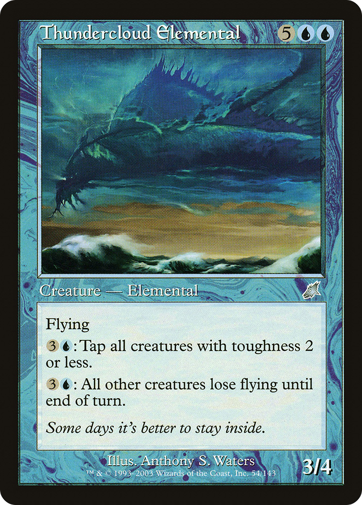 Thundercloud Elemental (SCG-054)  Foil