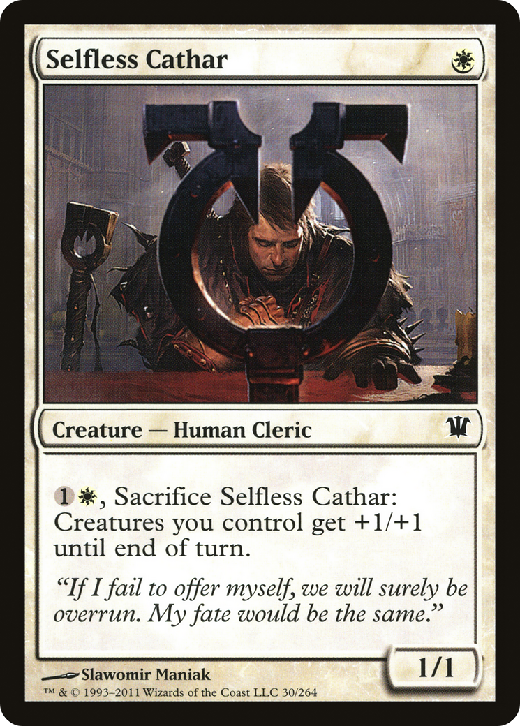 Selfless Cathar (ISD-030)  Foil