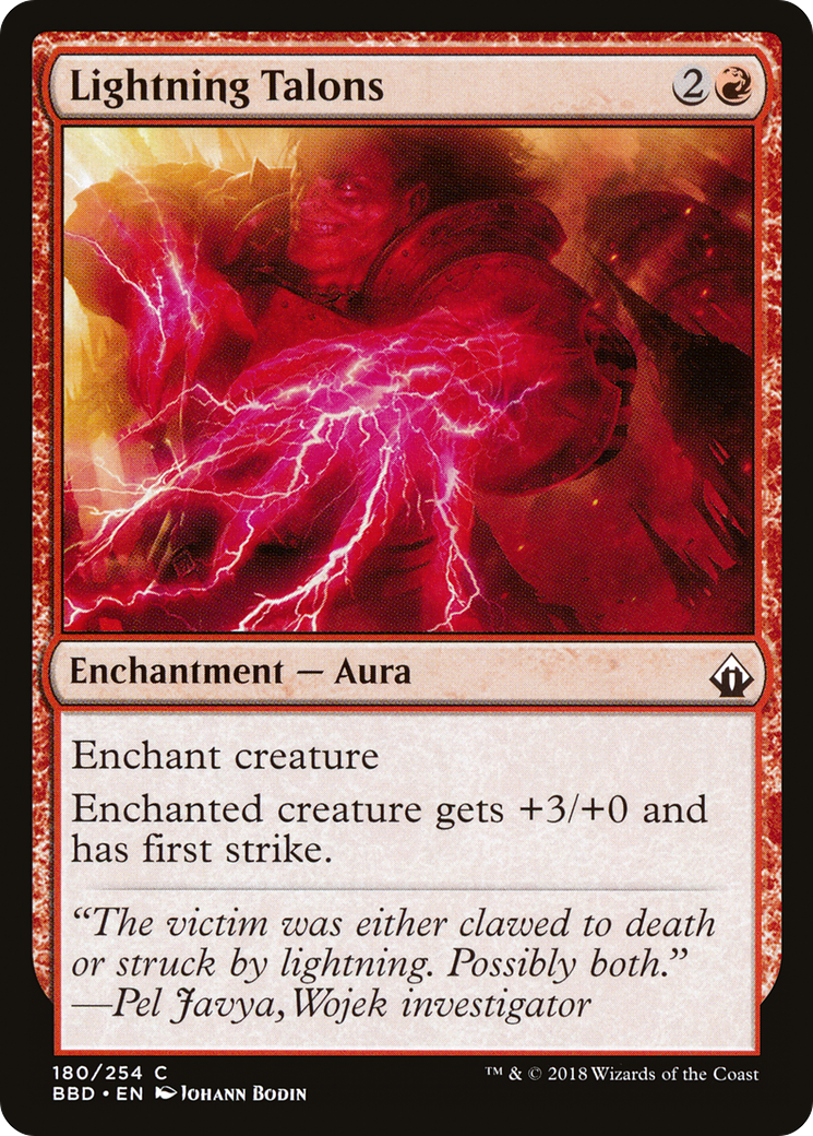 Lightning Talons (BBD-180)  Foil