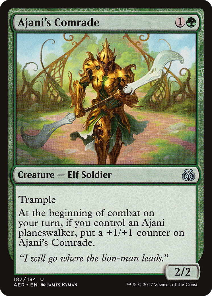 Ajani's Comrade (AER-187)  Foil