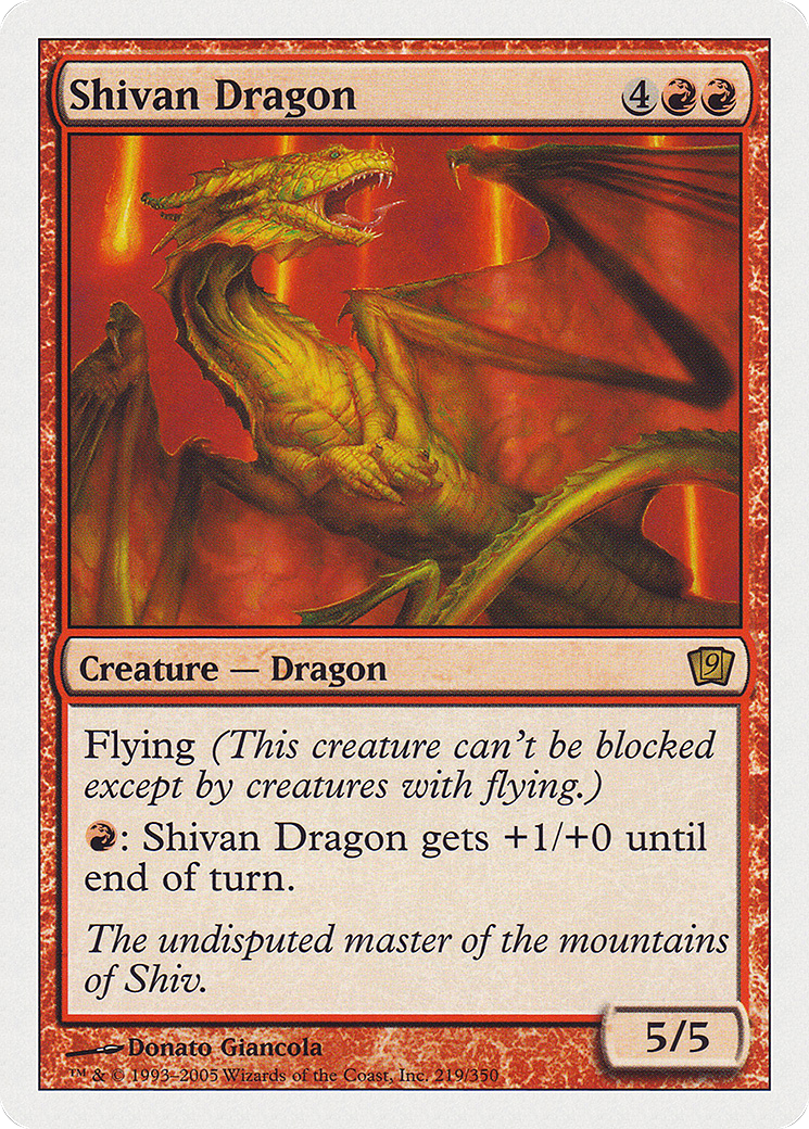Shivan Dragon (9ED-219)  Foil