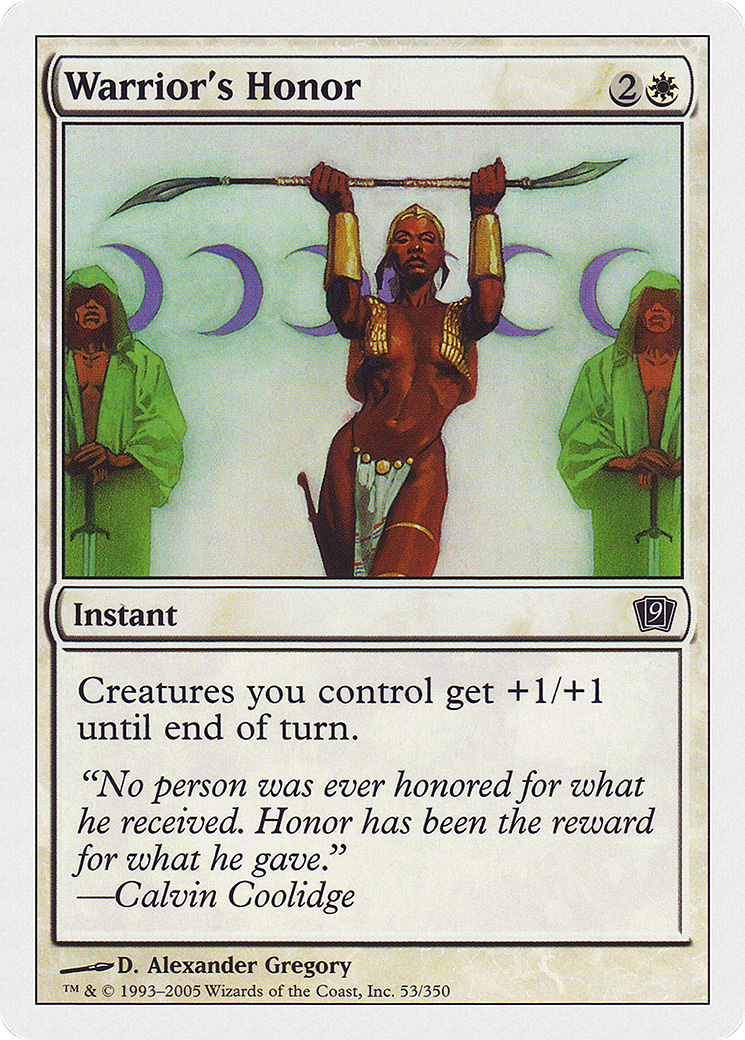 Warrior's Honor (9ED-053)  Foil