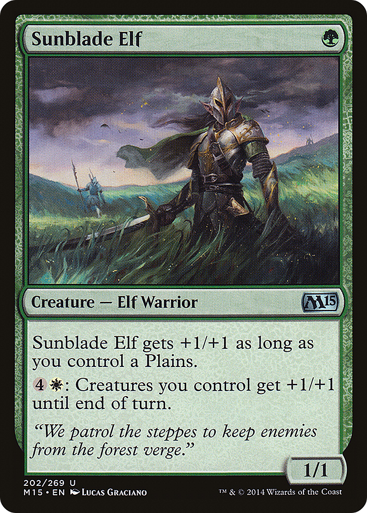 Sunblade Elf (M15-202)  Foil
