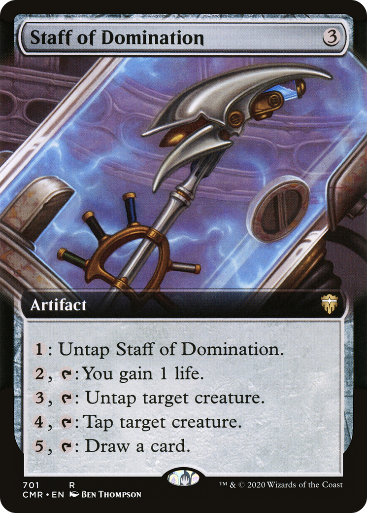 Staff of Domination (Extended Art) (CMR-701)  Foil