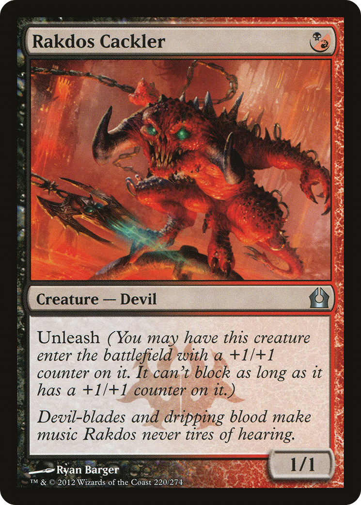 Rakdos Cackler (RTR-220)  Foil