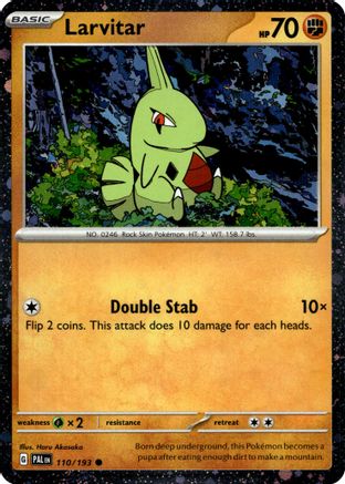 Larvitar (Cosmo Foil) 110/193  - Holofoil Miscellaneous Cards & Products - Promo