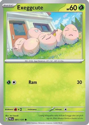 Exeggcute - 001  - Reverse Holofoil - Common