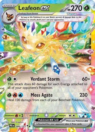 Leafeon ex - 006/131  - Holofoil - Double Rare