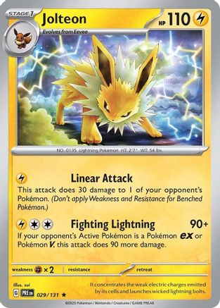 Jolteon - 029  - Reverse Holofoil - Rare