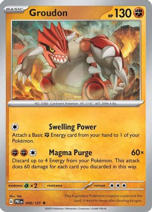 Groudon - 049  - Holofoil - Rare